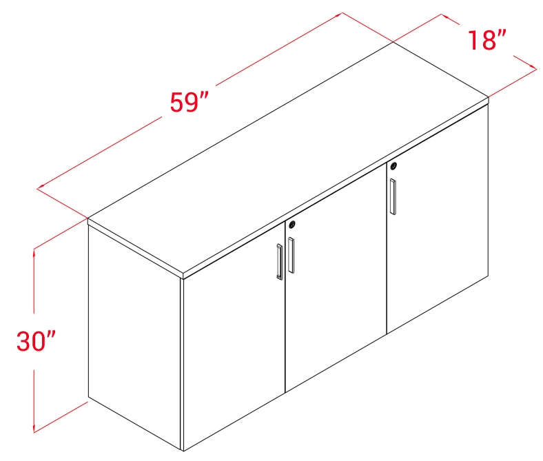 Flex 3-Door Cabinet