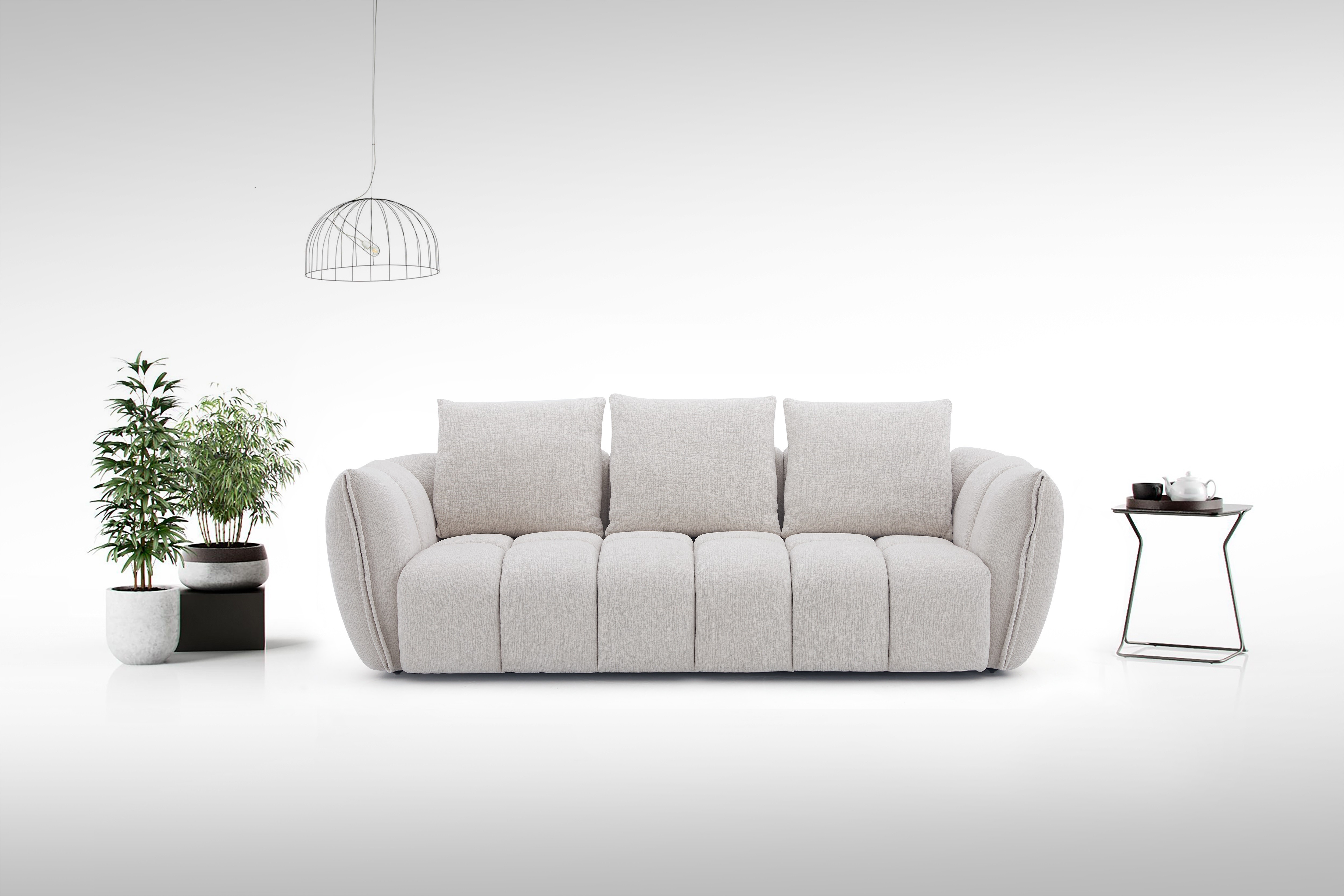 Furniture - Lennox Fabric Sofa 