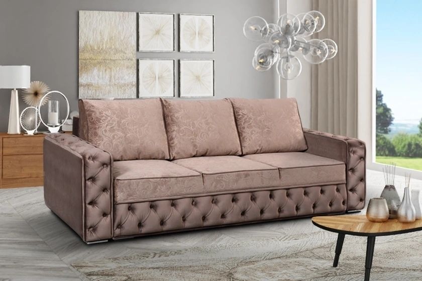 Marylin Fabric Convertible Storage Sofa