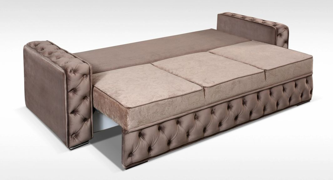 Marylin Fabric Convertible Storage Sofa