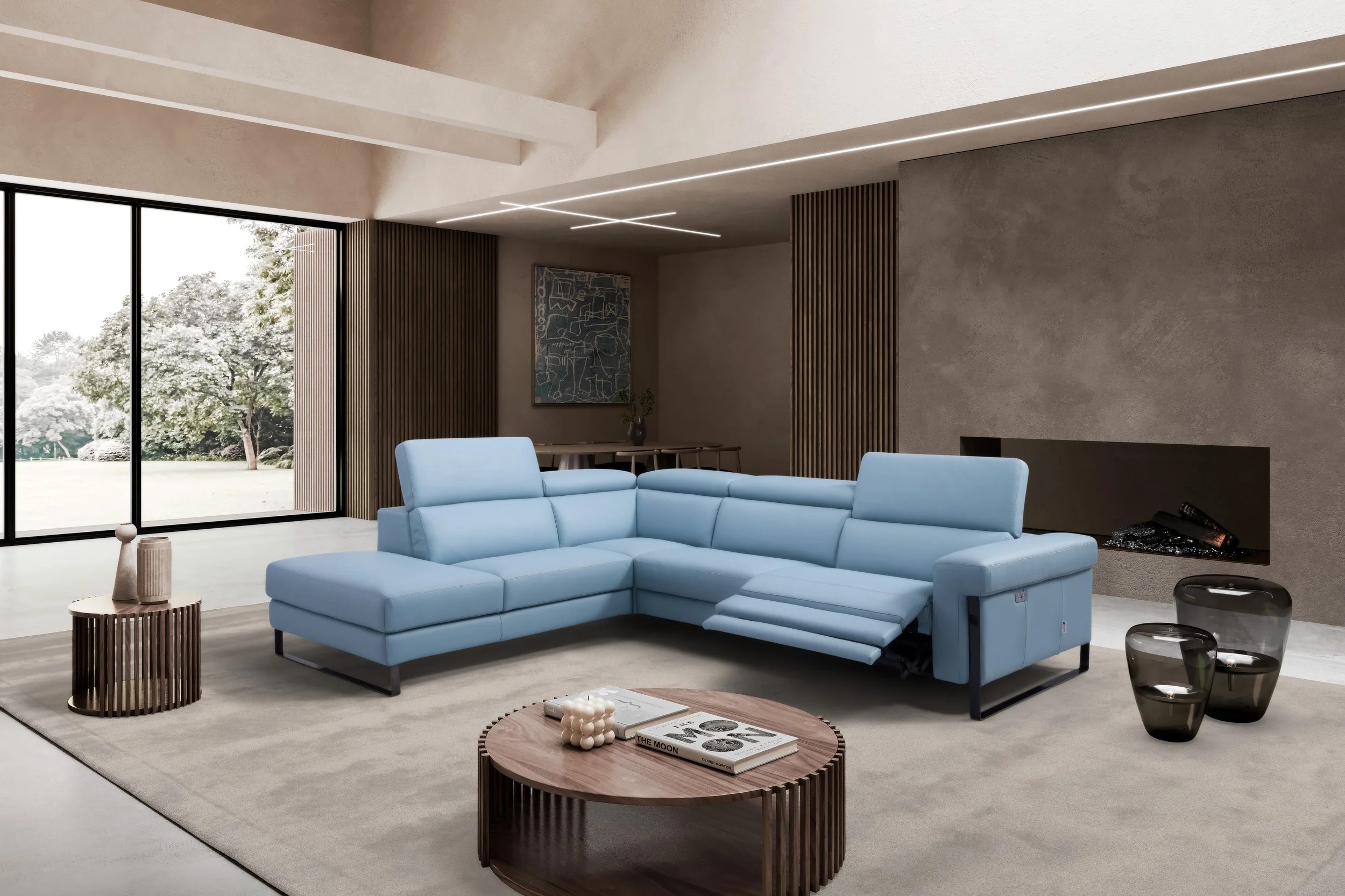Celeste Modular Leather Customizable Sectional Sofa
