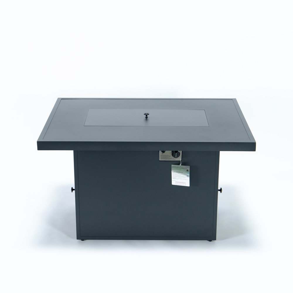 Chelsea Patio Glass Propane Fire Pit Table