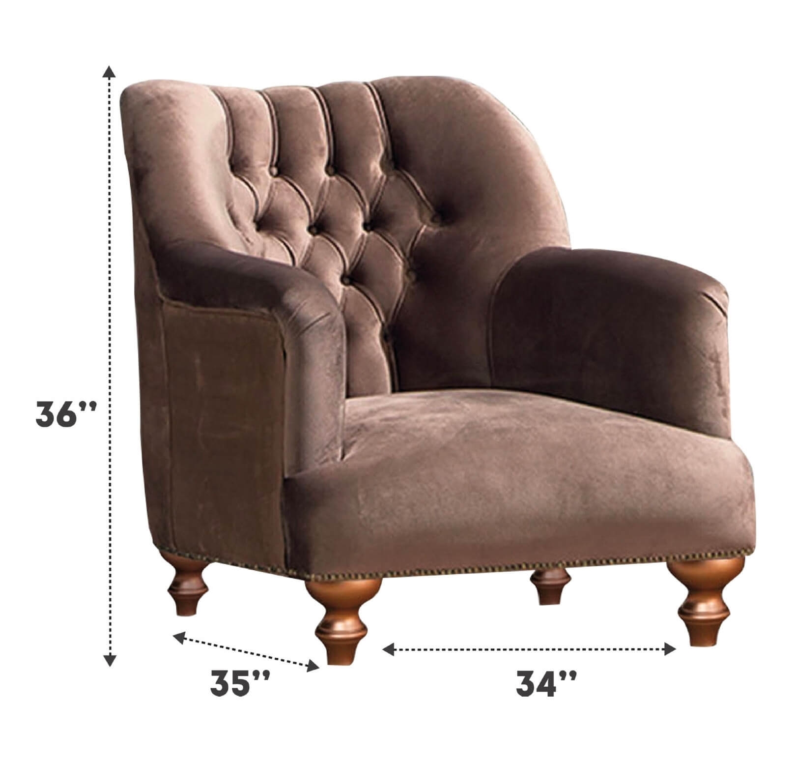 Happy Tufted Velvet Living Room Set