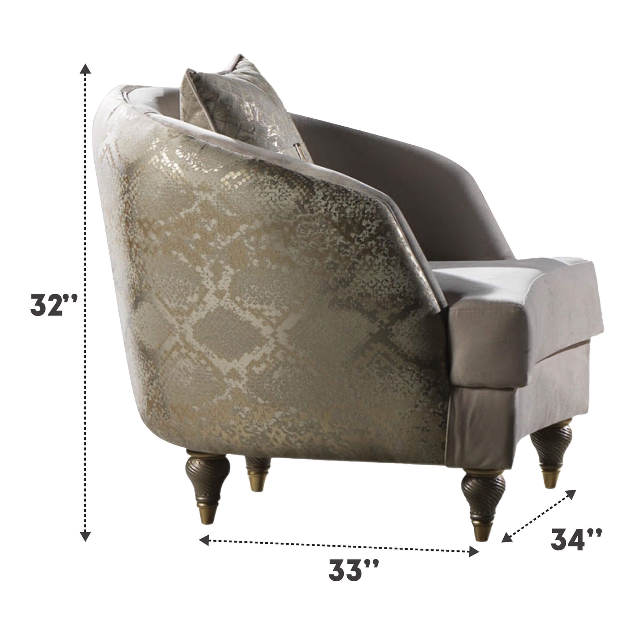 Lima Velvet Armchair