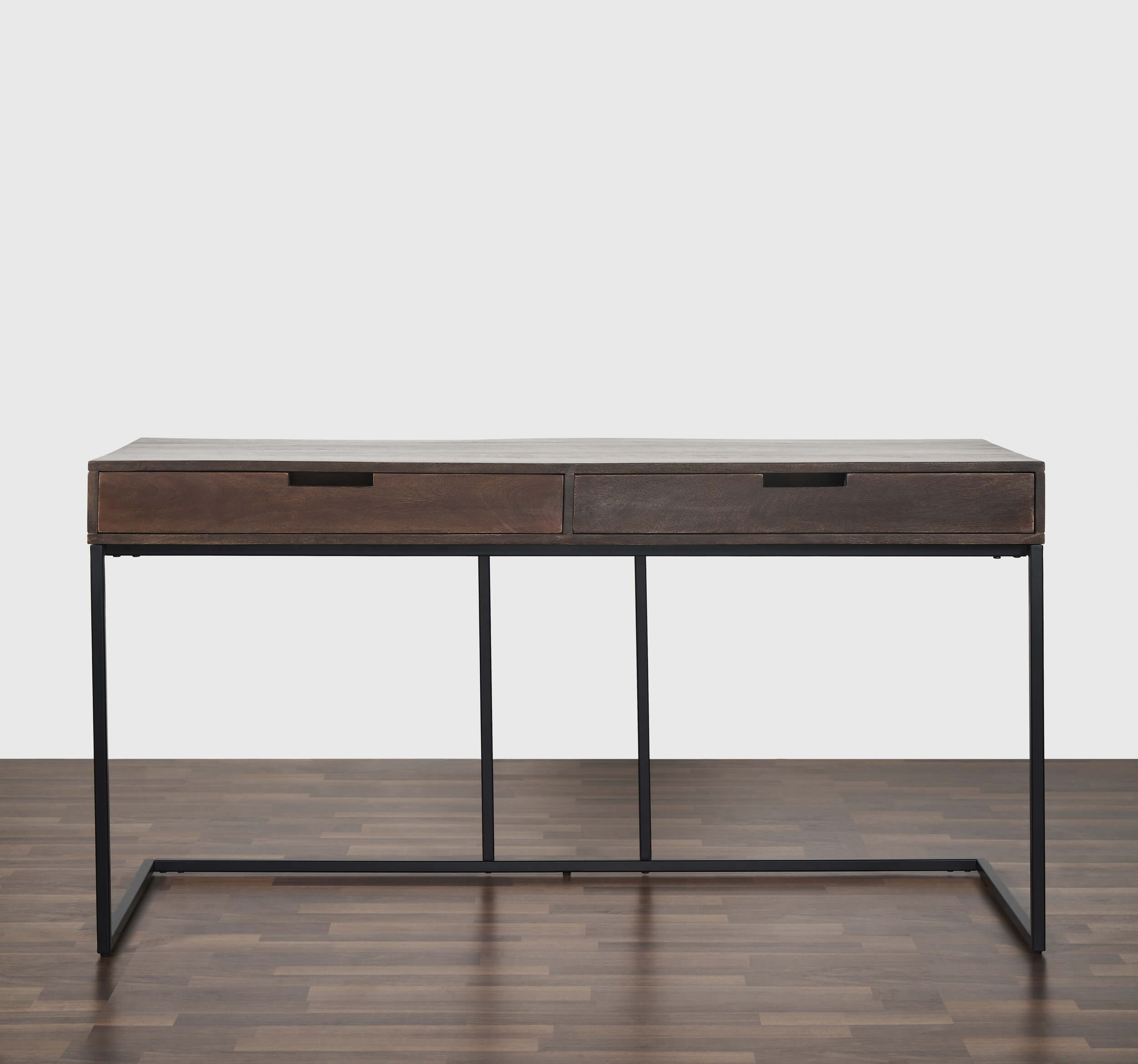 Chester 57" Solid Wood Writing Desk with 2 Drawers