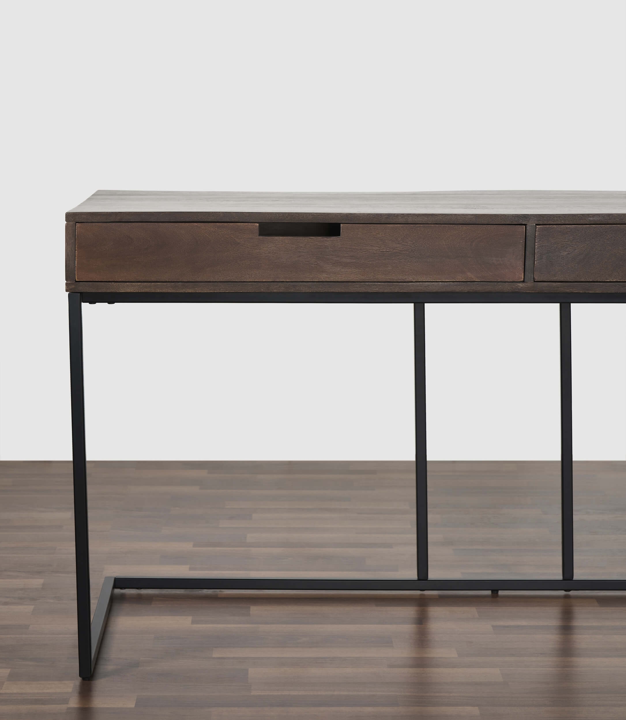 Chester 57" Solid Wood Writing Desk with 2 Drawers