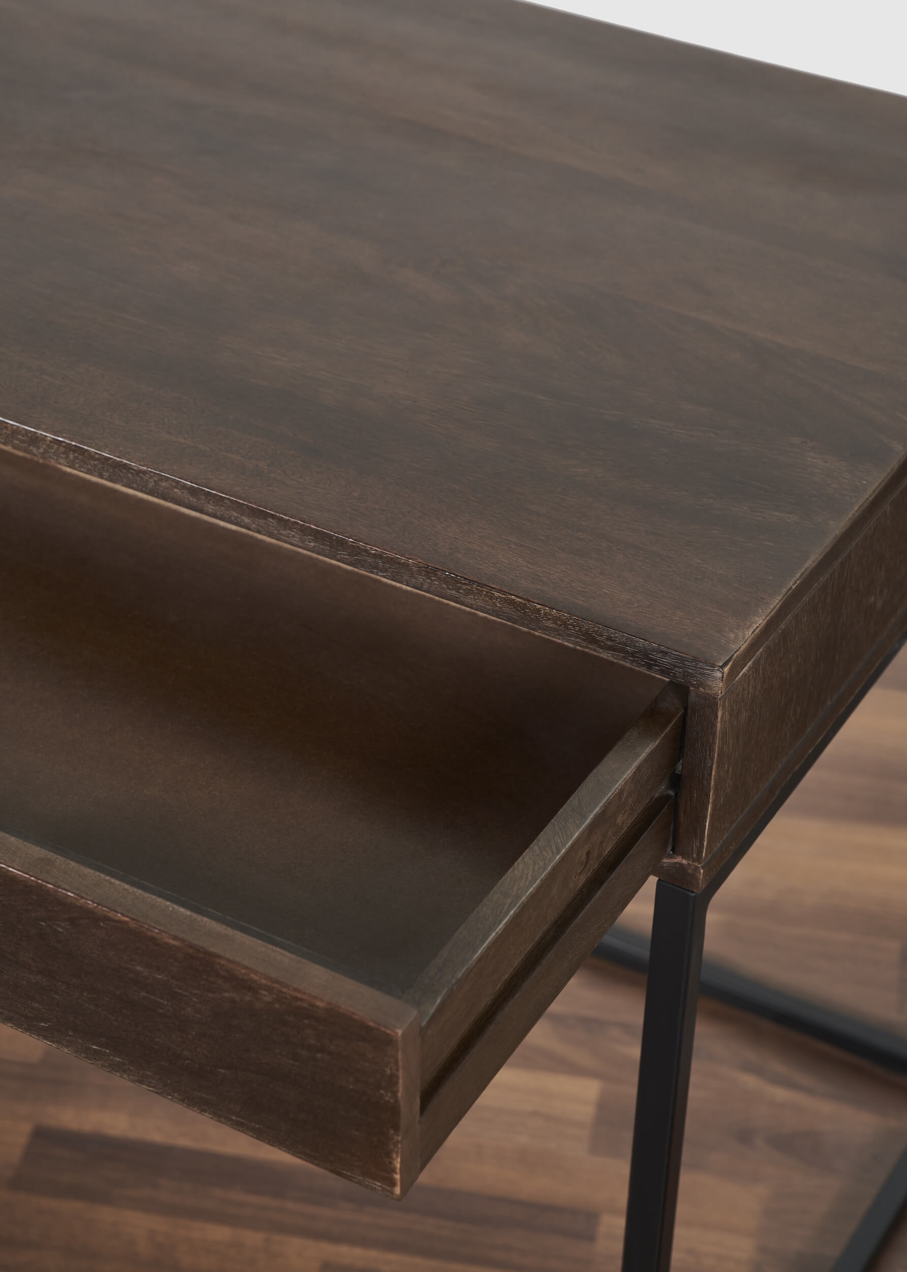 Chester 57" Solid Wood Writing Desk with 2 Drawers