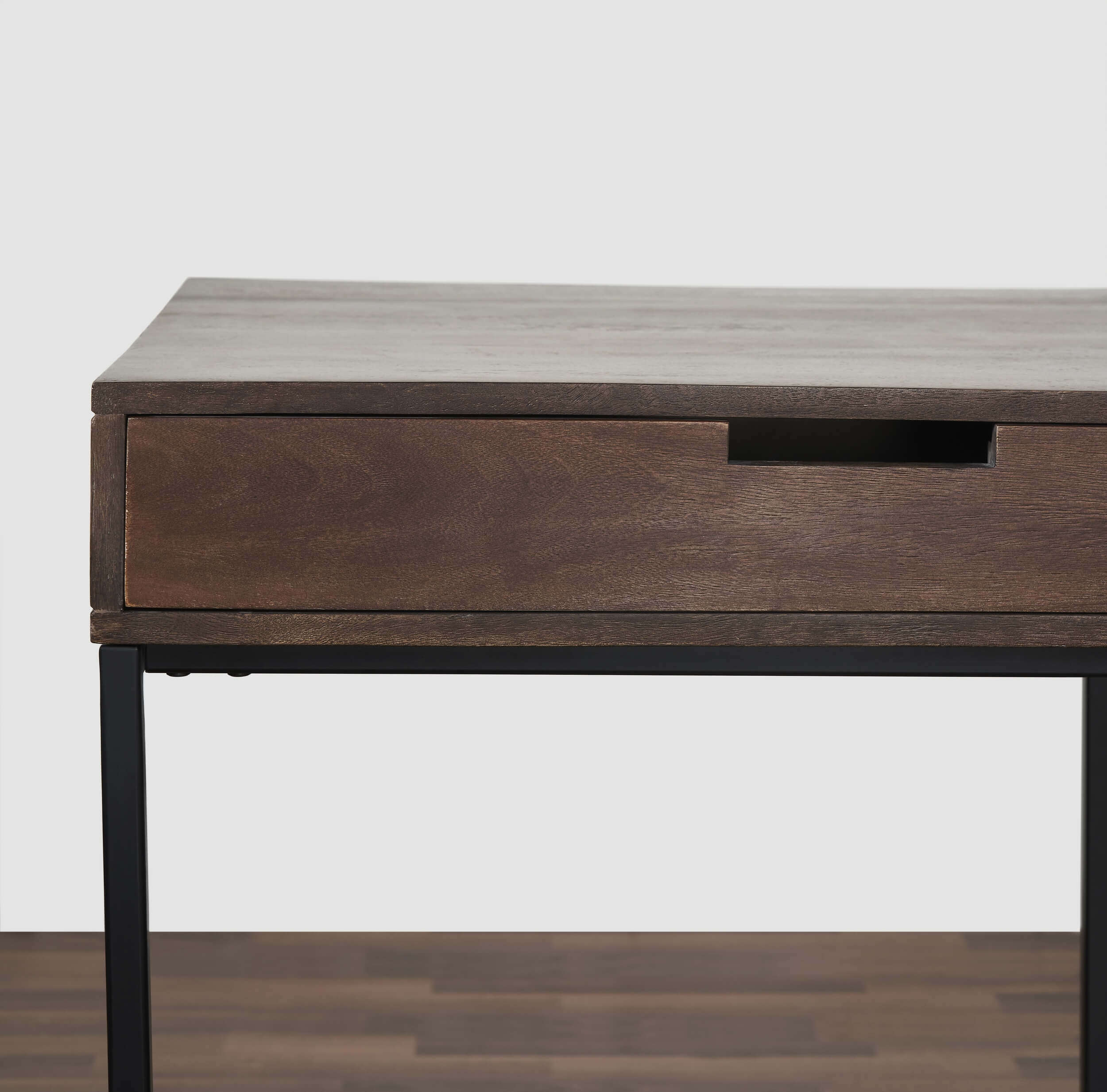 Chester 57" Solid Wood Writing Desk with 2 Drawers