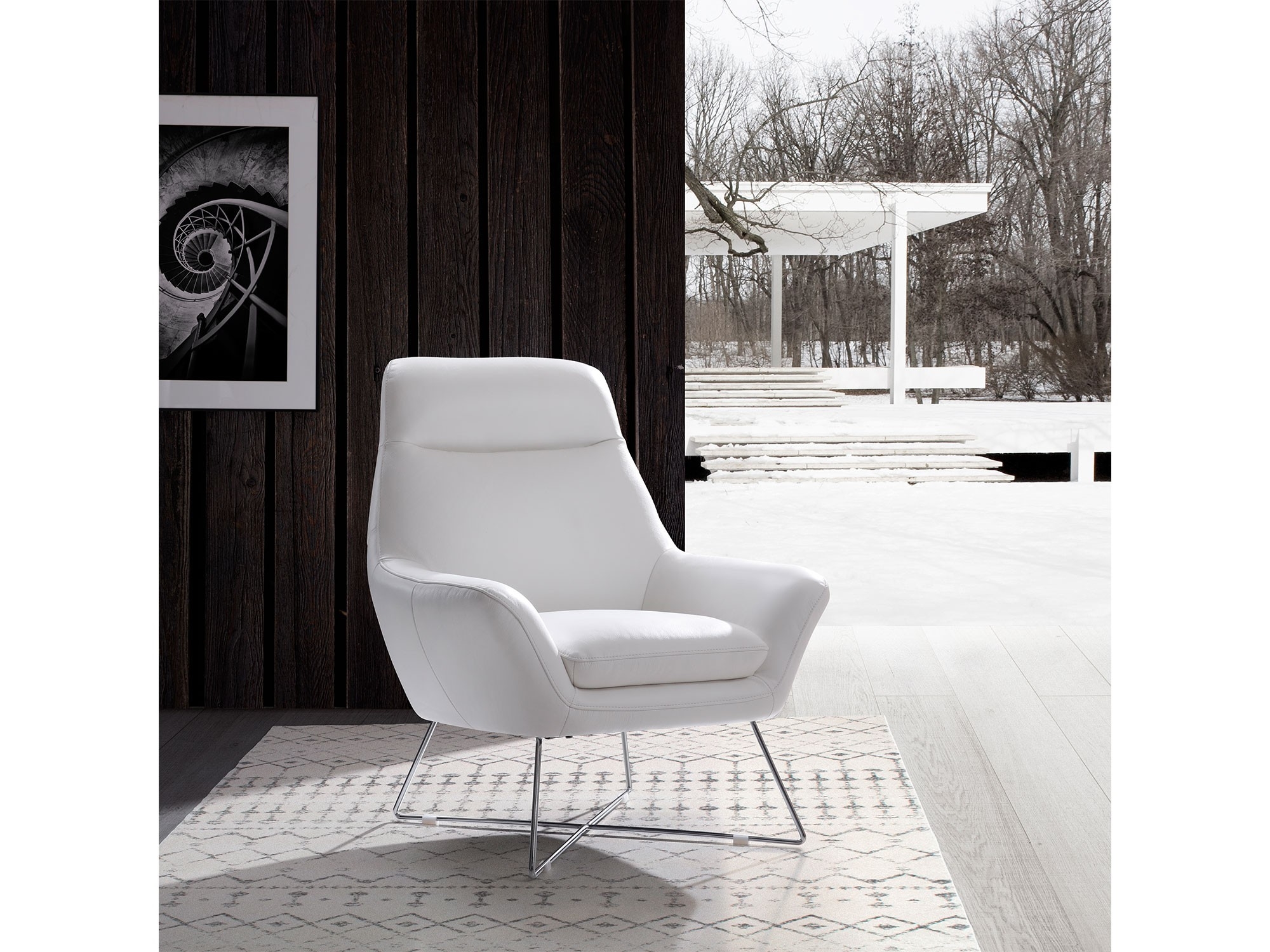 Daiana Top Grain Leather Leisure Chair