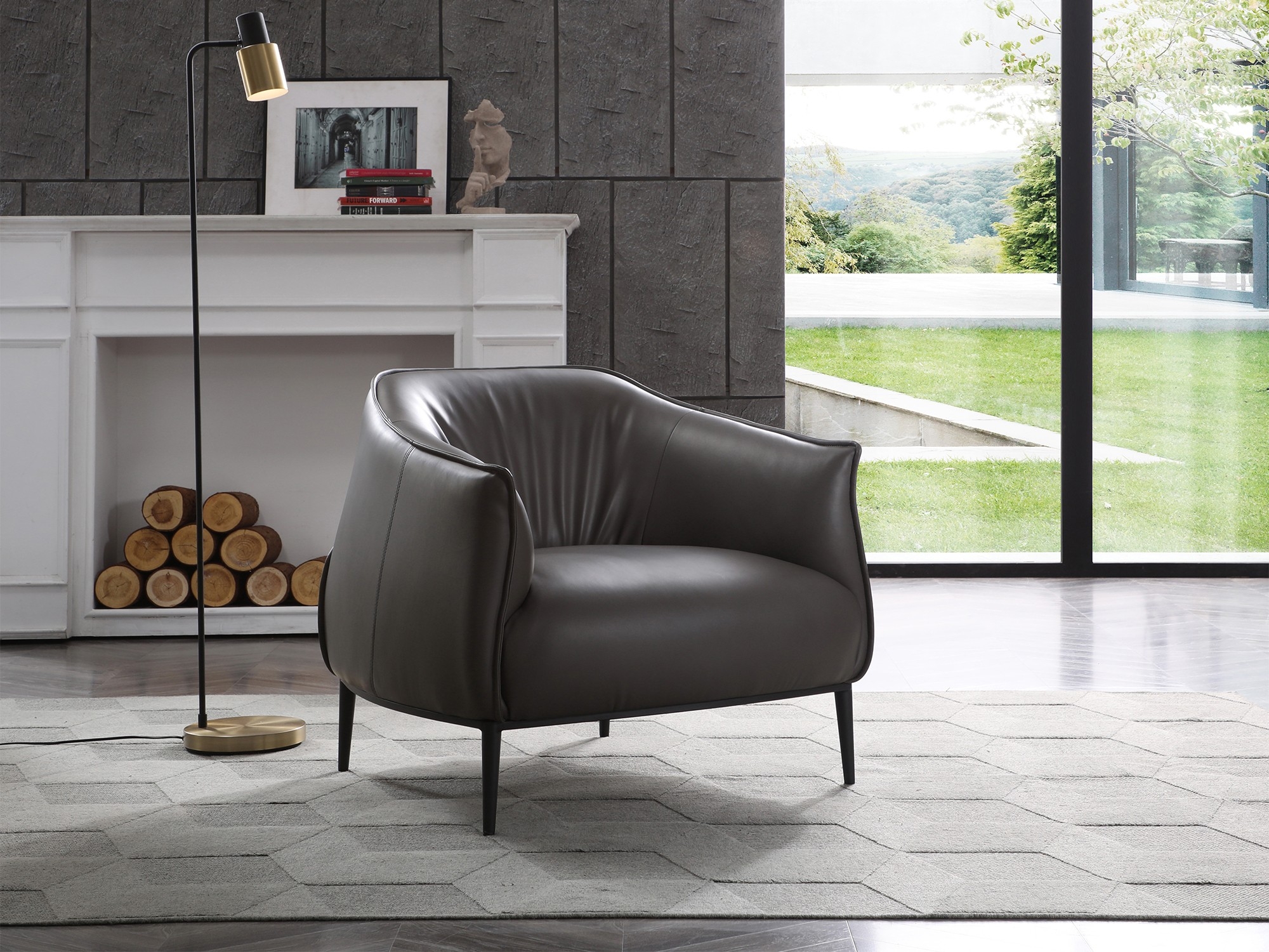 Benbow Faux Leather Leisure Chair