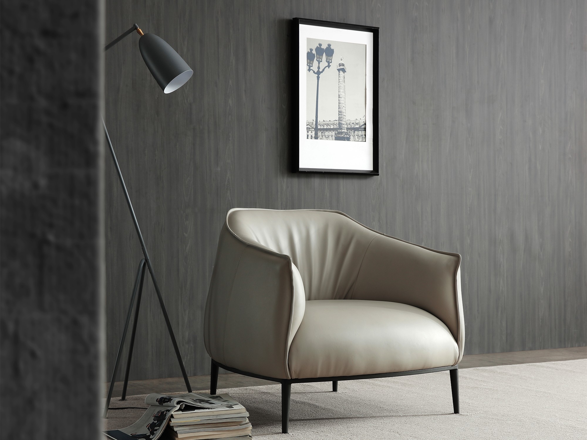 Benbow Faux Leather Leisure Chair