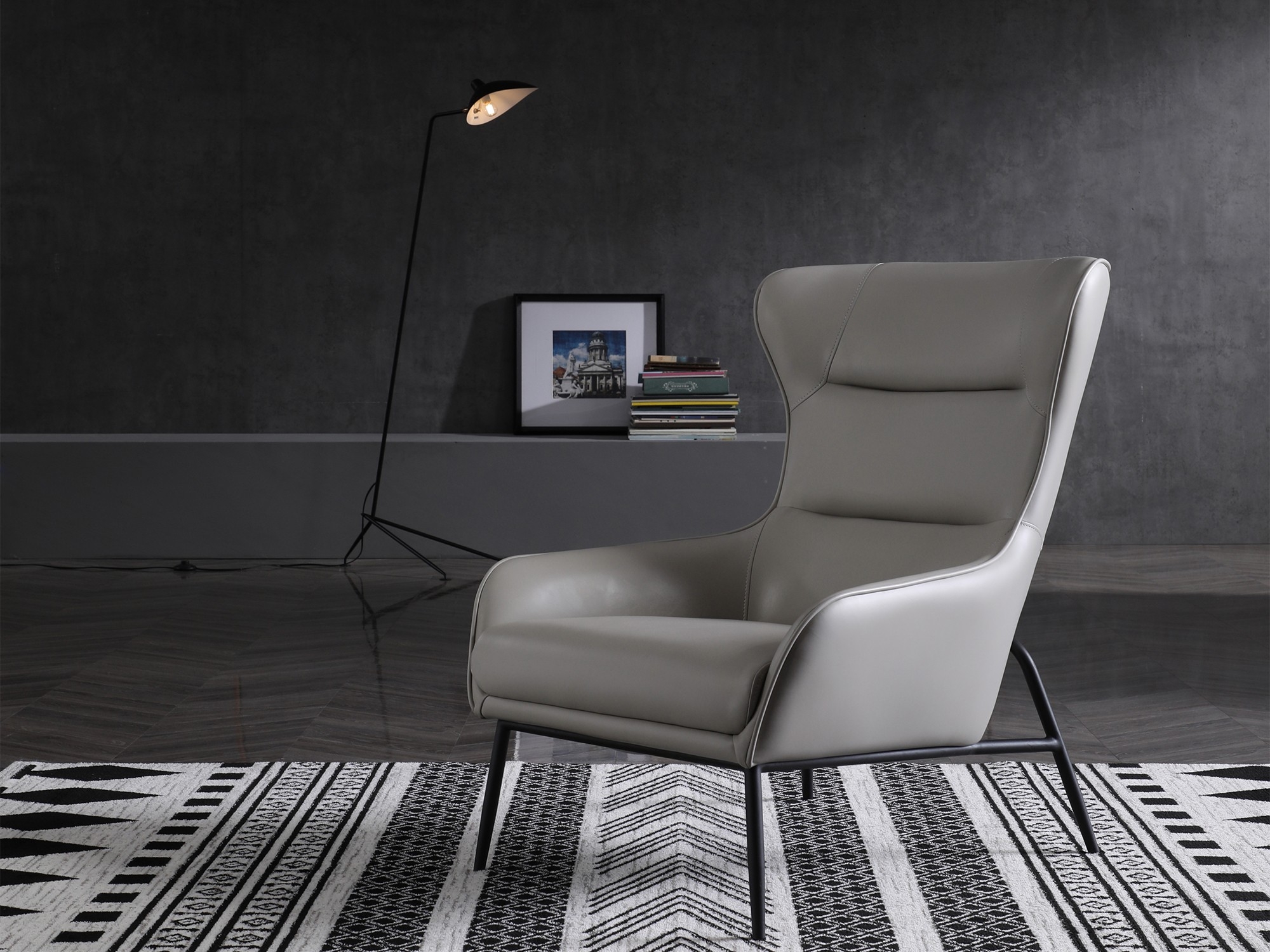 Wyatt Faux Leather Leisure Chair