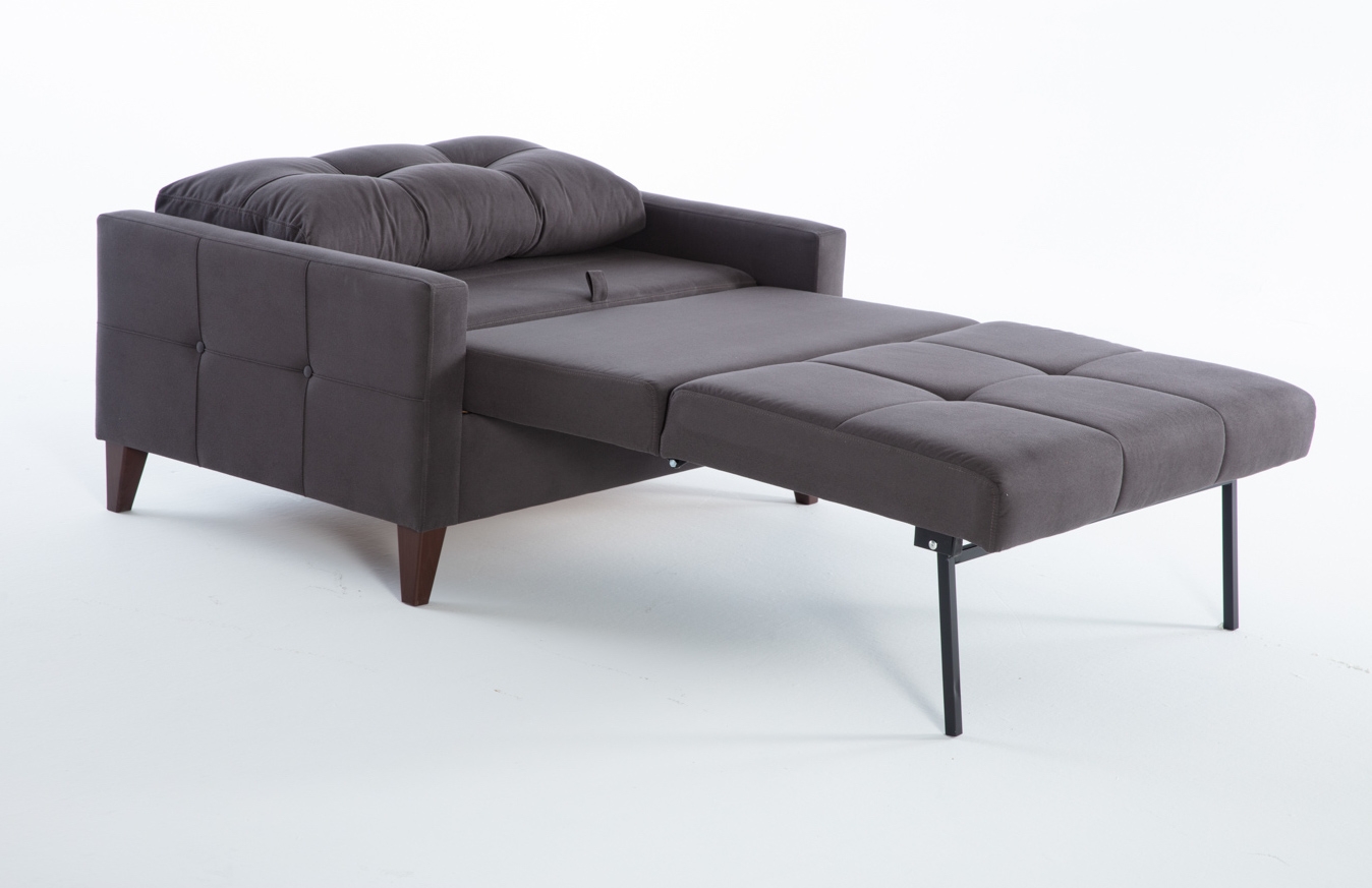 Fabric Sleeper Chair And a Half
