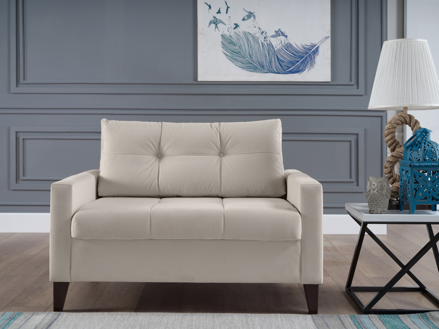 Fabric Sleeper Chair And a Half