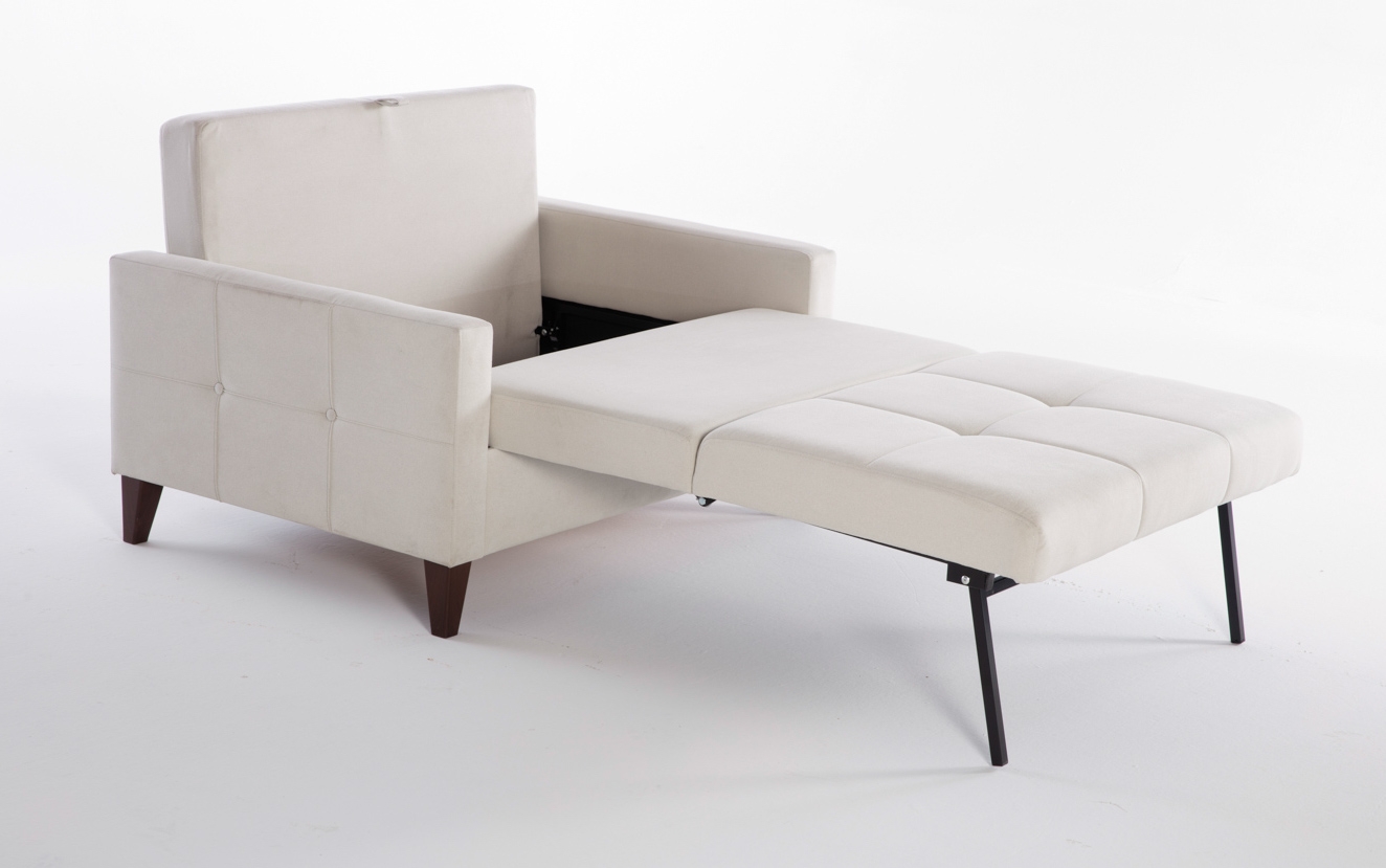 Fabric Sleeper Chair And a Half