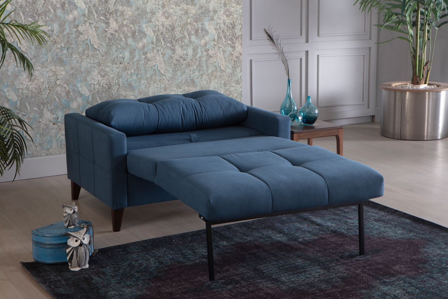 Fabric Sleeper Chair And a Half
