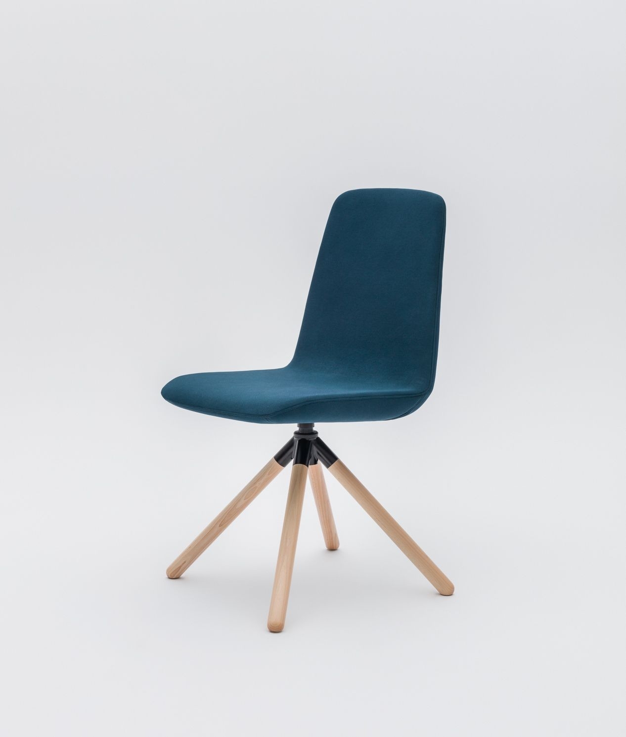 Ulti Fabric Office Conference Swivel Chair w/4-star Wooden Base