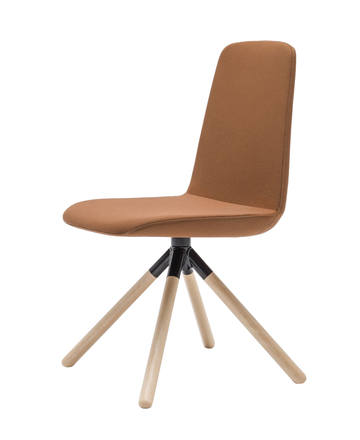 Ulti Fabric Office Conference Swivel Chair w/4-star Wooden Base