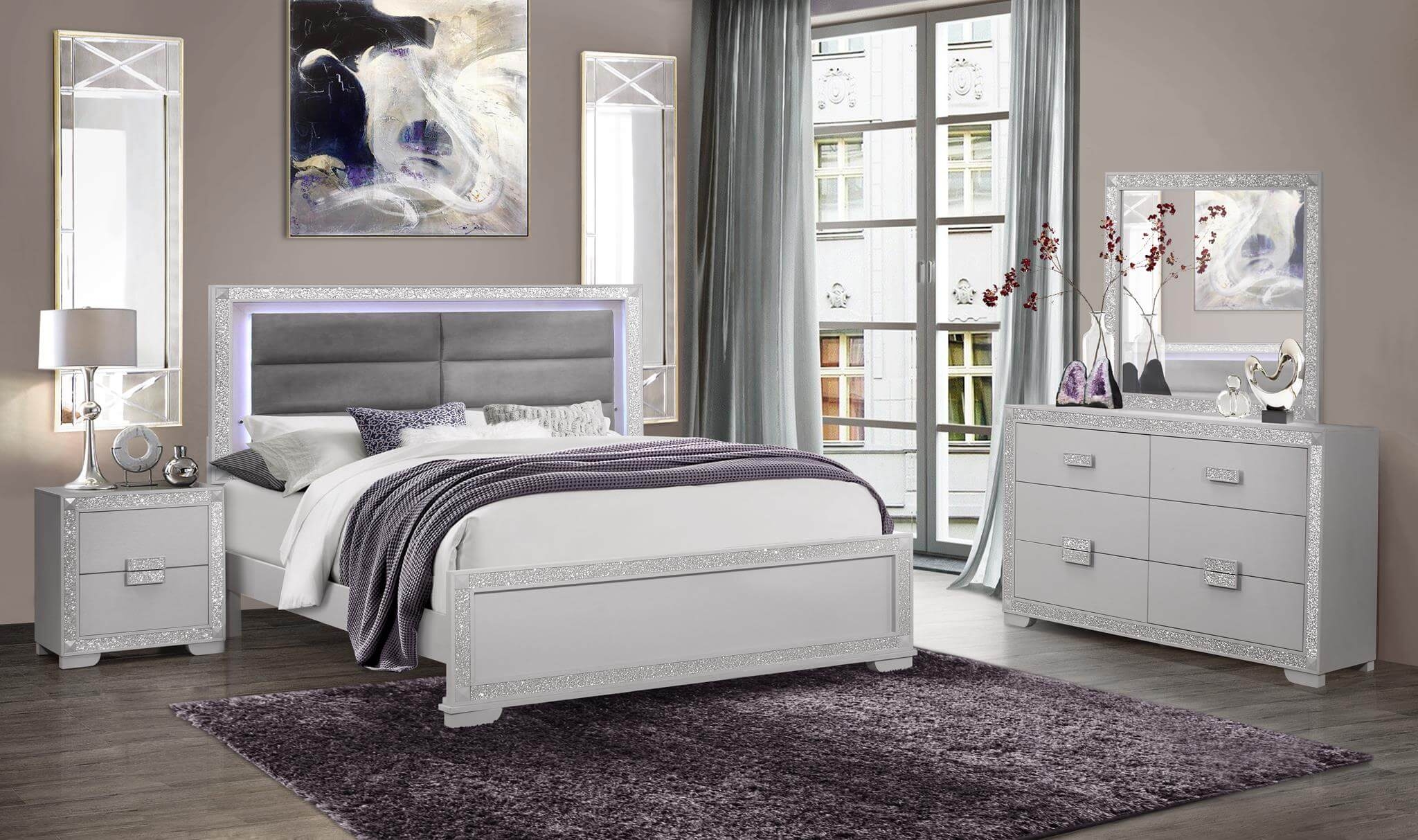 Chalice LED King Size Bed
