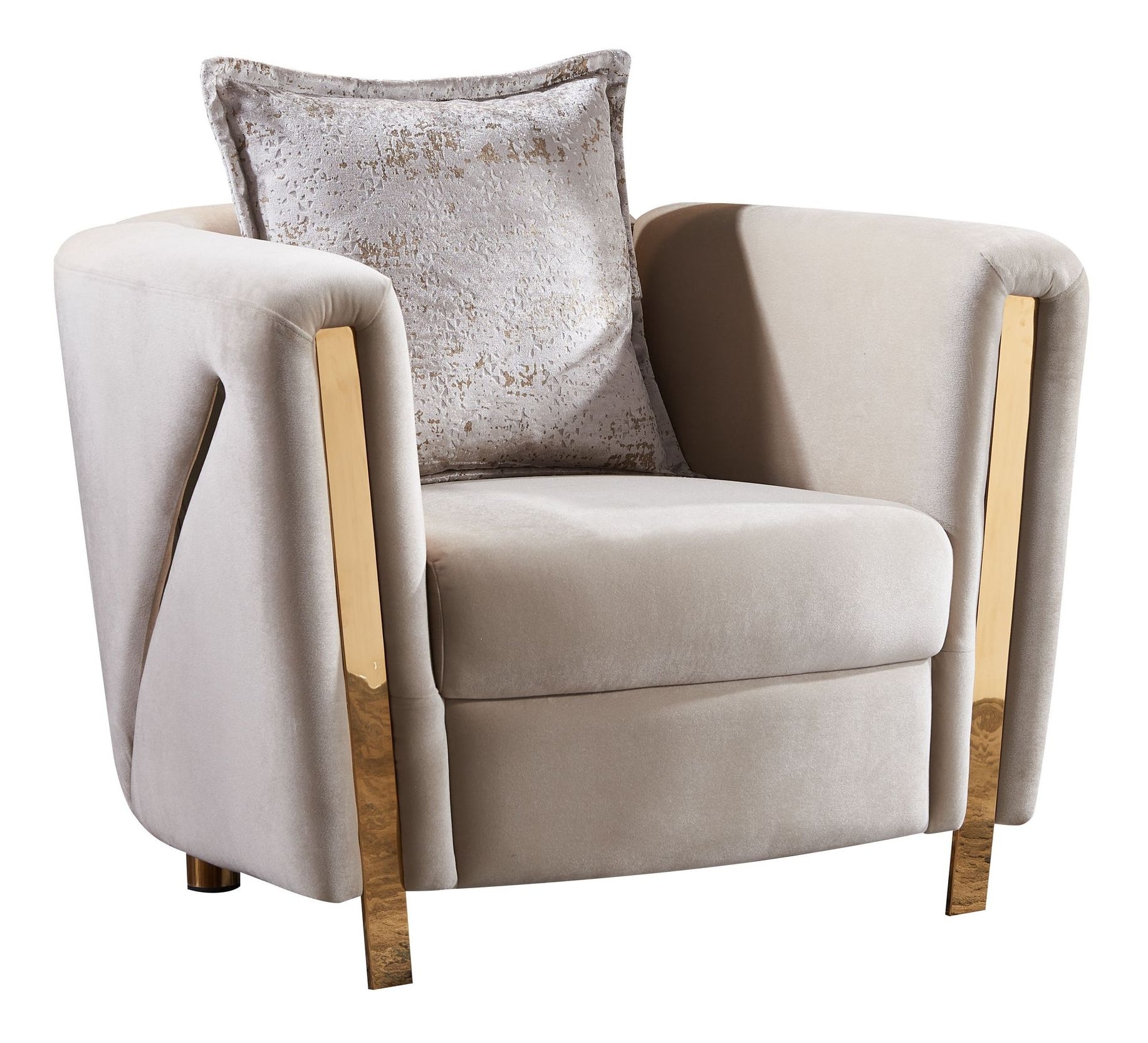 Chanelle Thick Velvet Living Room Set