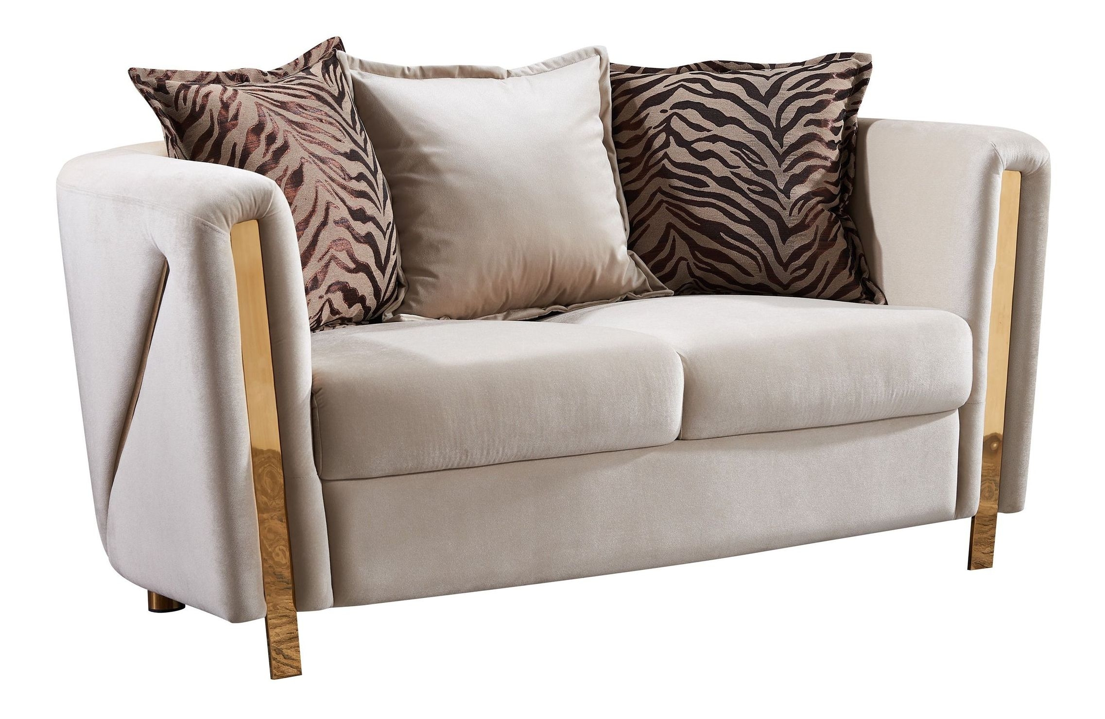 Chanelle Thick Velvet Living Room Set