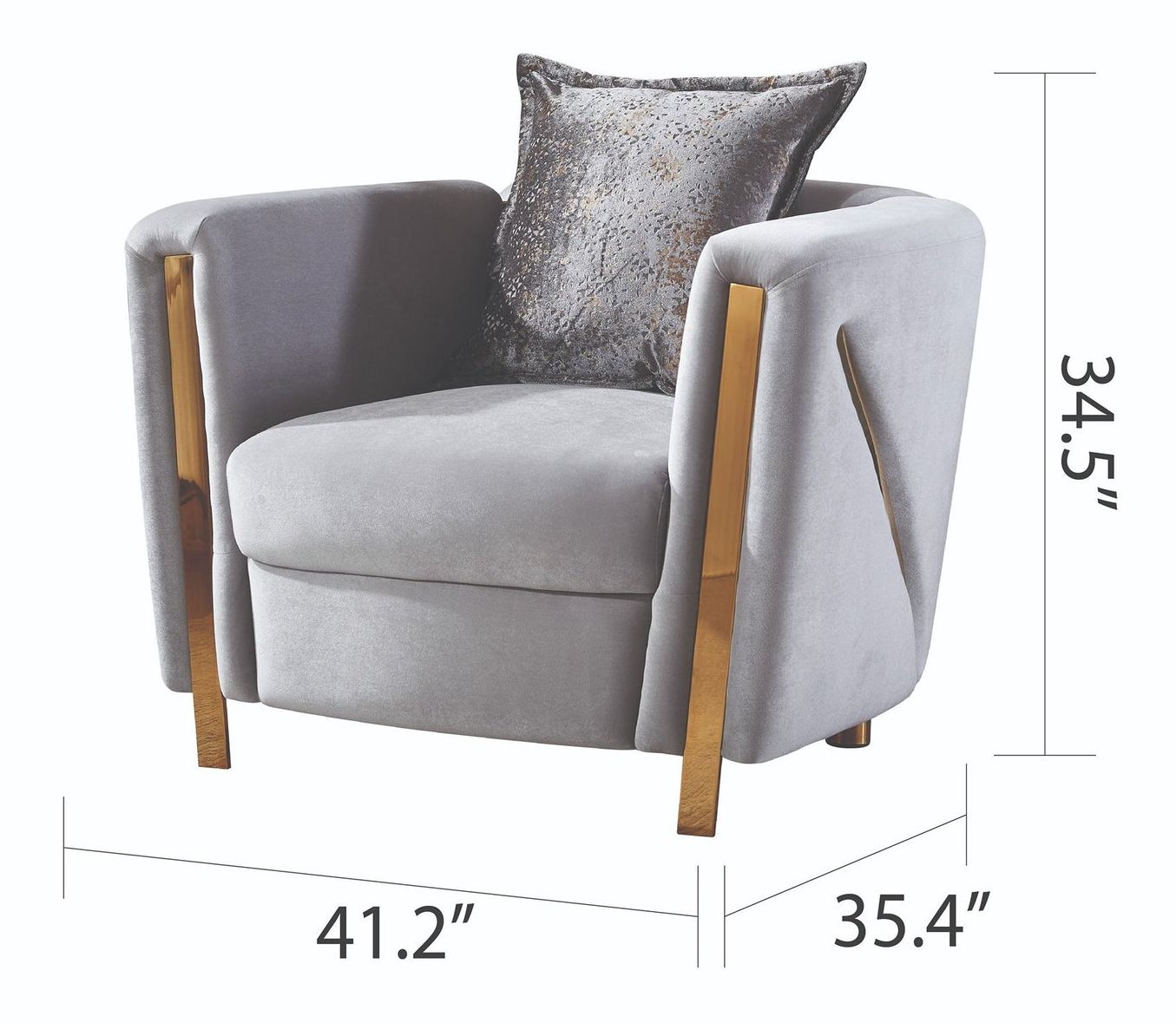 Chanelle Thick Velvet Chair