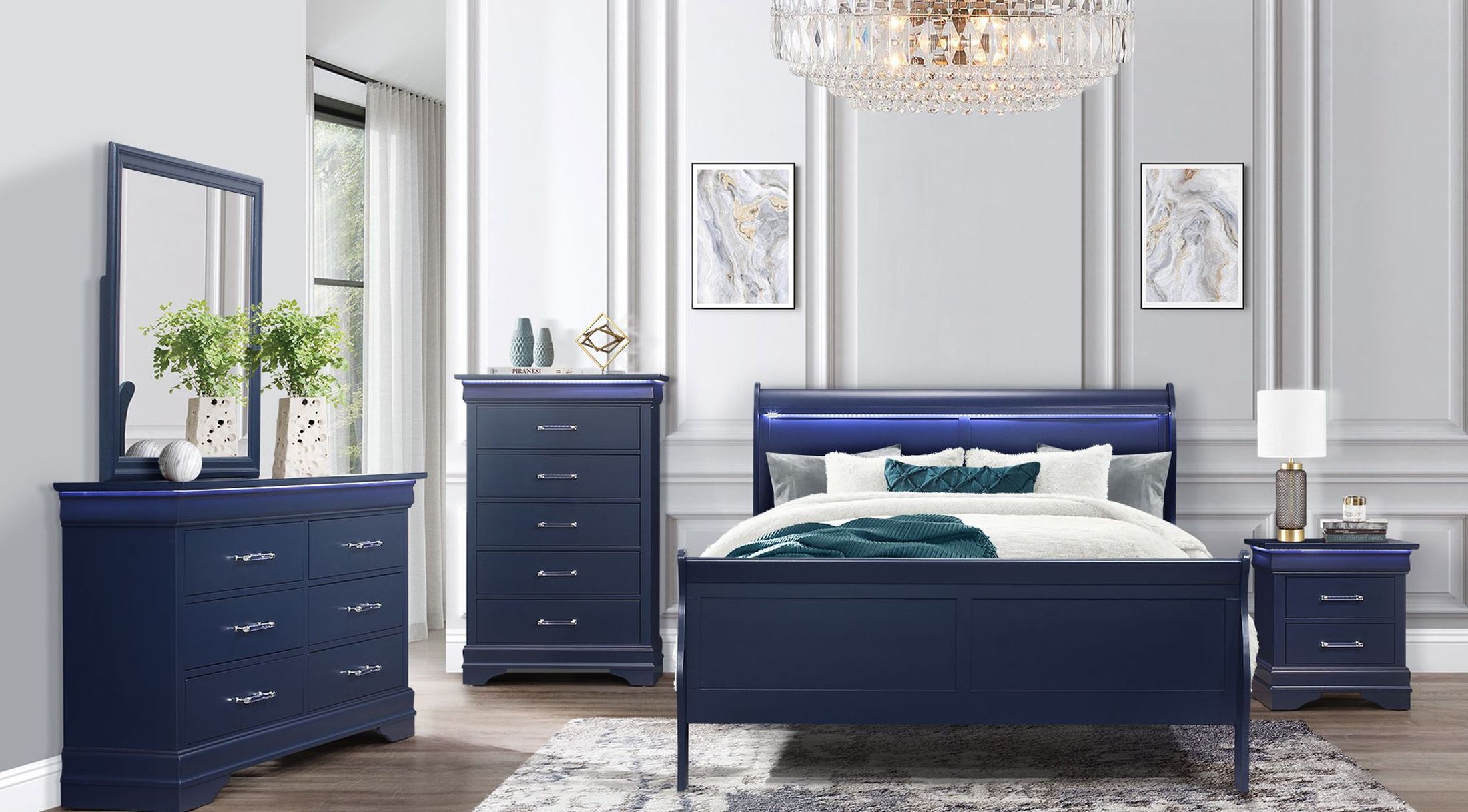 Charlie Nightstand w/LED Light
