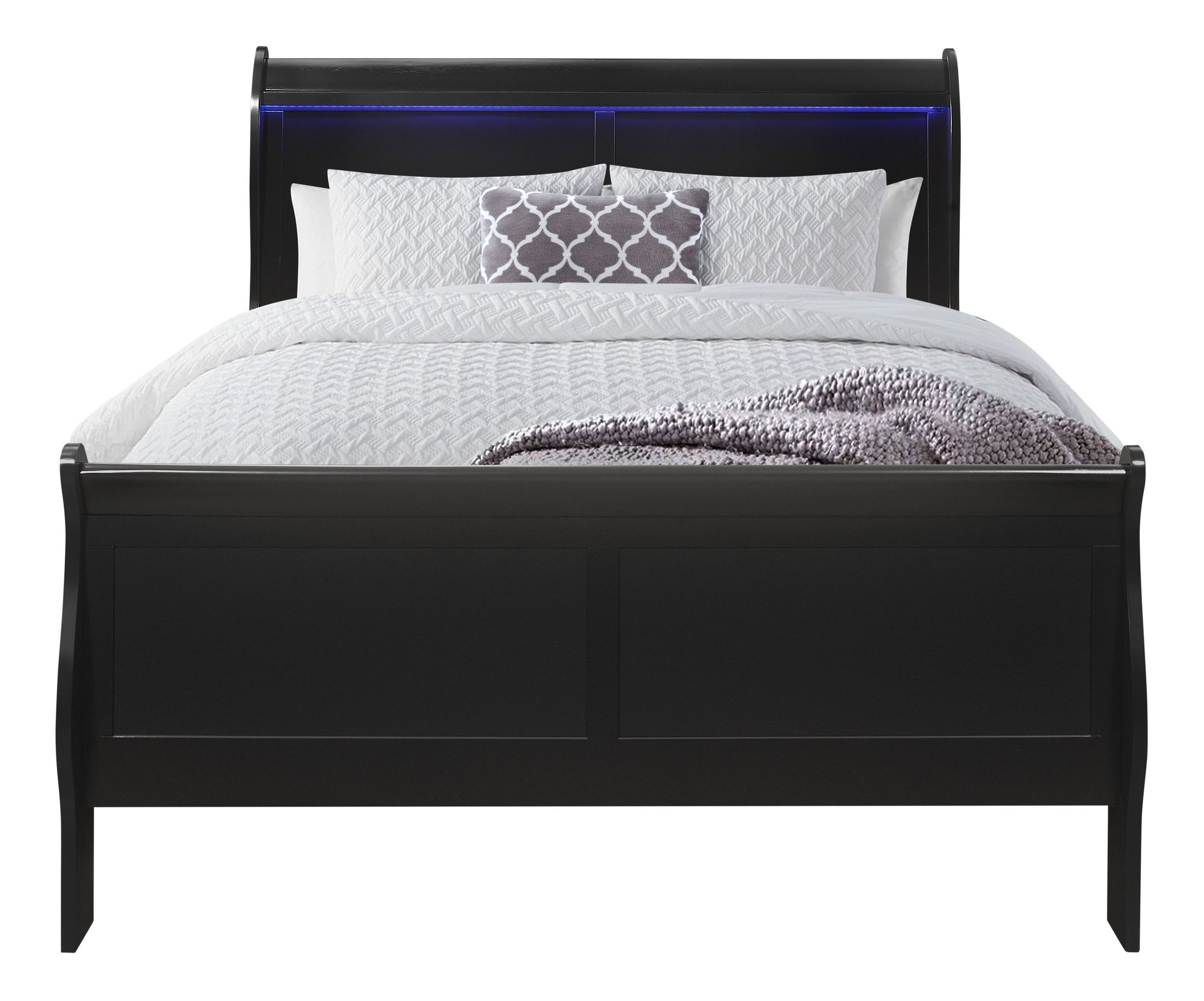 Charlie Queen Size Bed w/LED Light