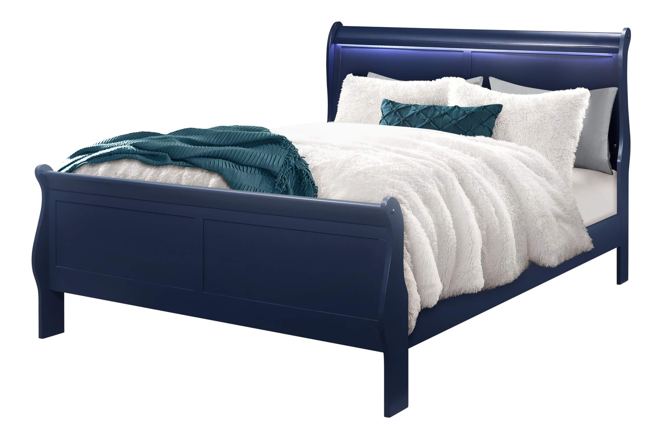 Charlie King Size Bed w/LED Light
