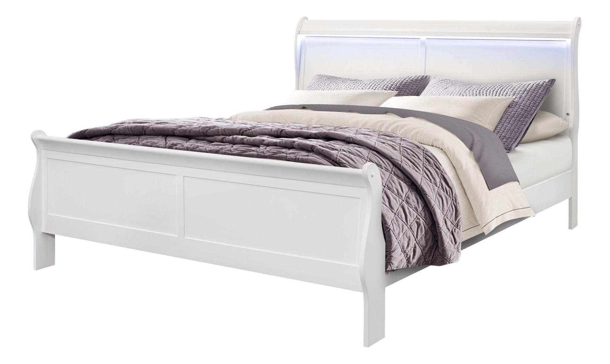 Charlie King Size Bed w/LED Light
