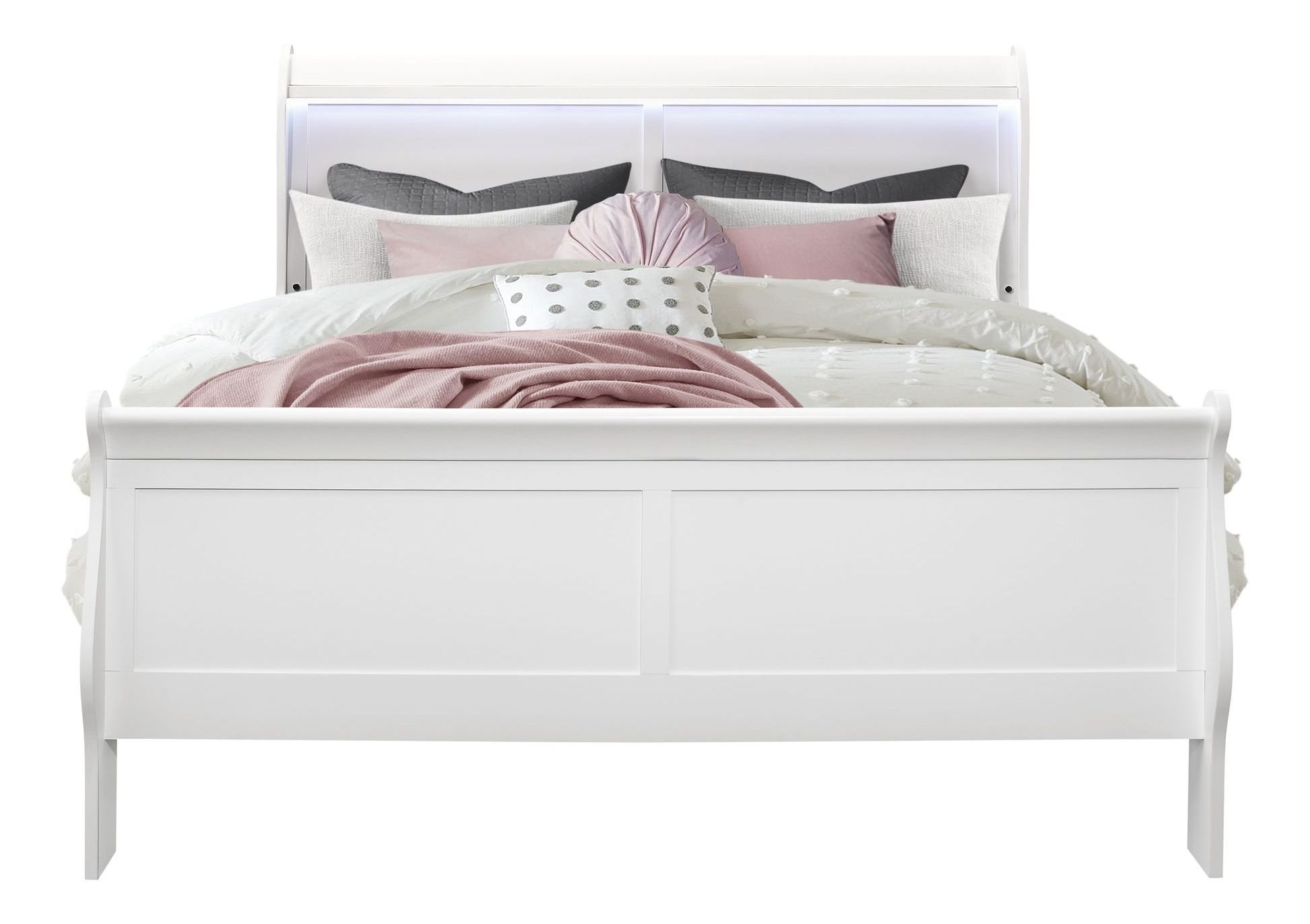Charlie Queen Size Bed w/LED Light