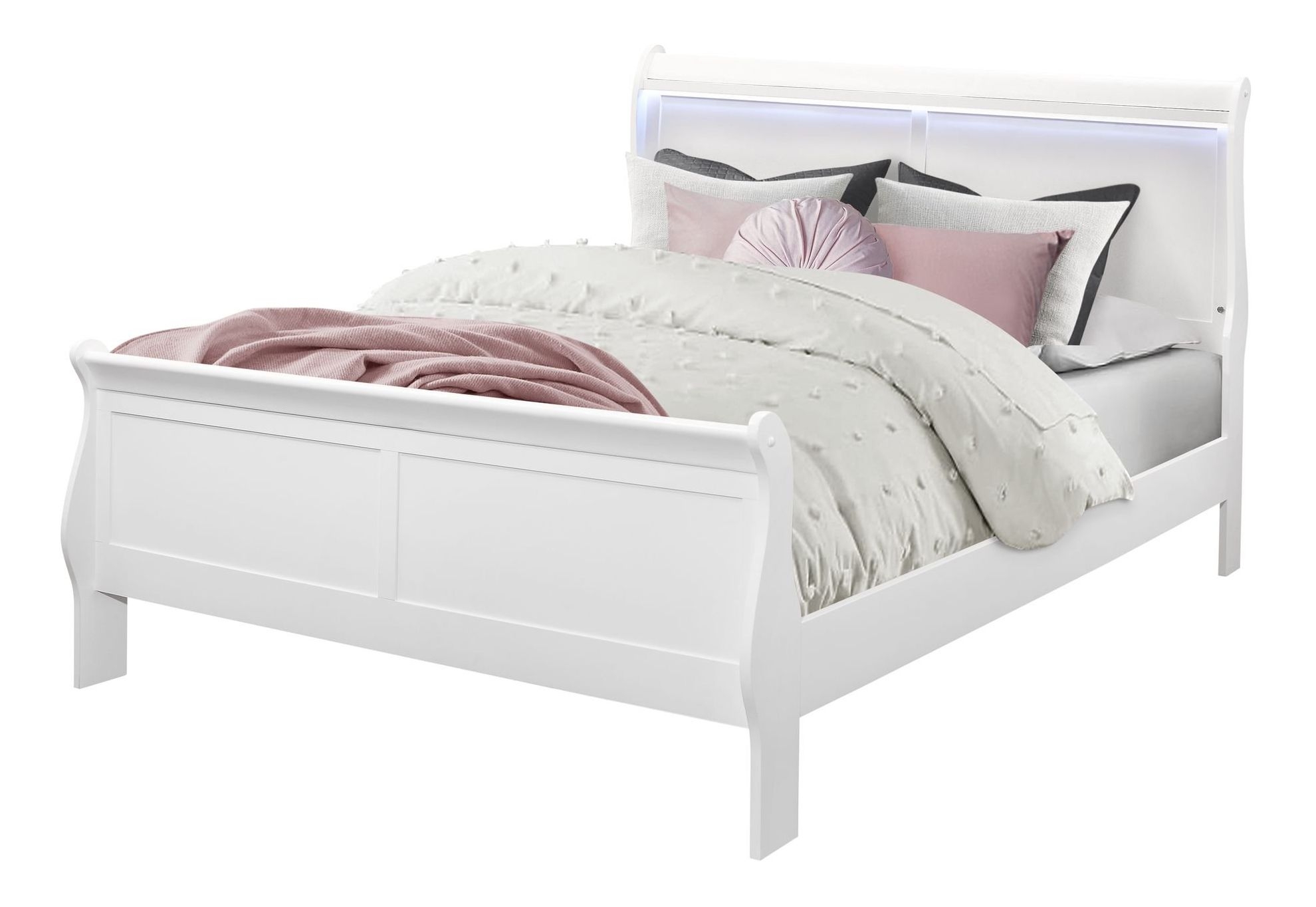 Charlie Queen Size Bed w/LED Light