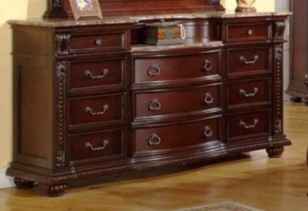 SM Charlotte PU/Wood Sleigh Bedroom Set