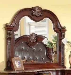 SM Charlotte PU/Wood Sleigh Bedroom Set