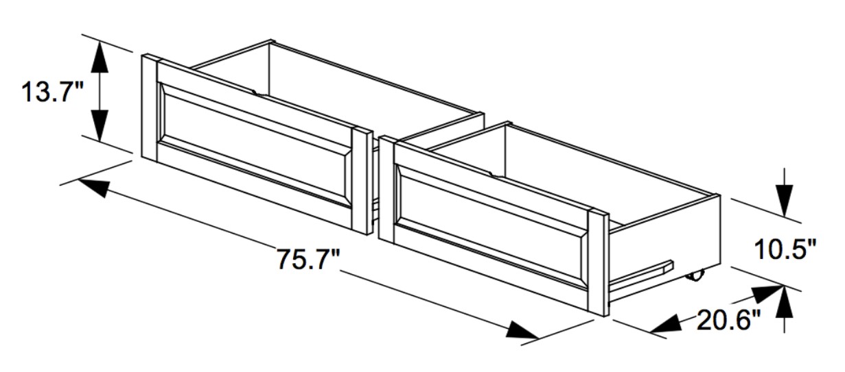 Sailboat Wood Bunk Bed, Twin/Twin Size