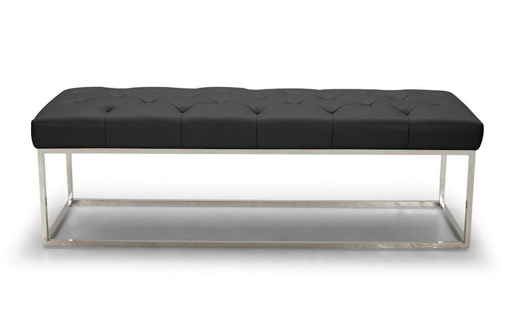 Chelsea Eco-Leather/Steel Bench
