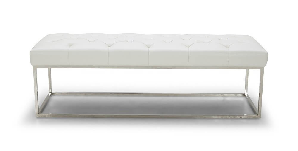Chelsea Eco-Leather/Steel Bench