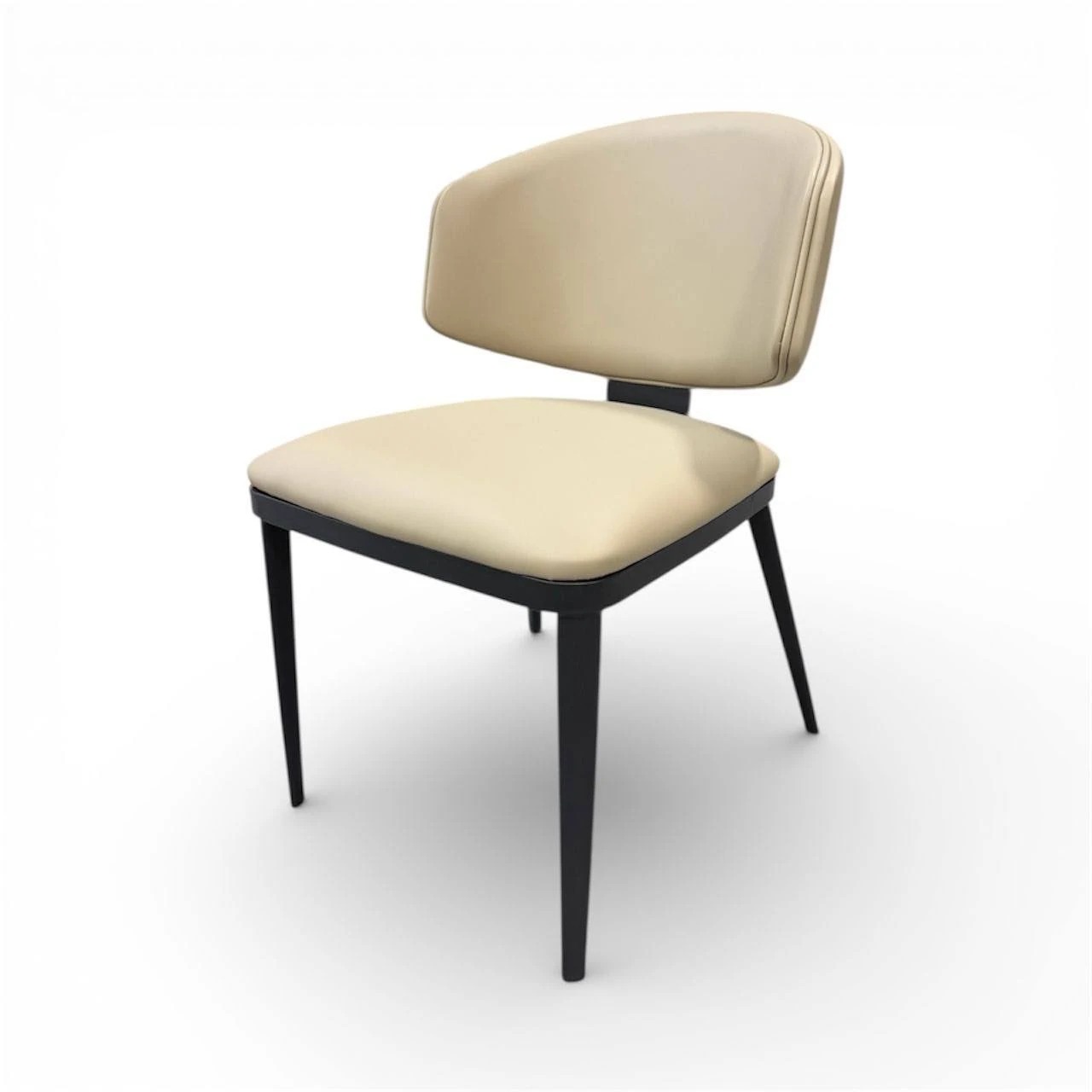 Ciara Upholstered Dining Chair with Curved Back
