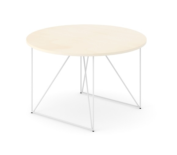 Air Round Meeting Table w/Metal Frame for 6 Persons