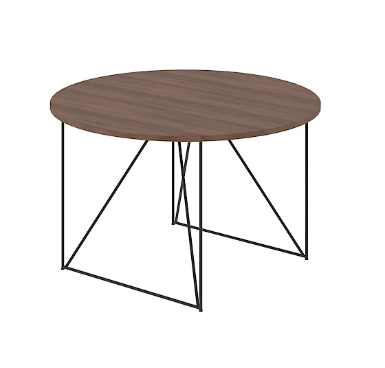 Air Round Meeting Table w/Metal Frame for 6 Persons