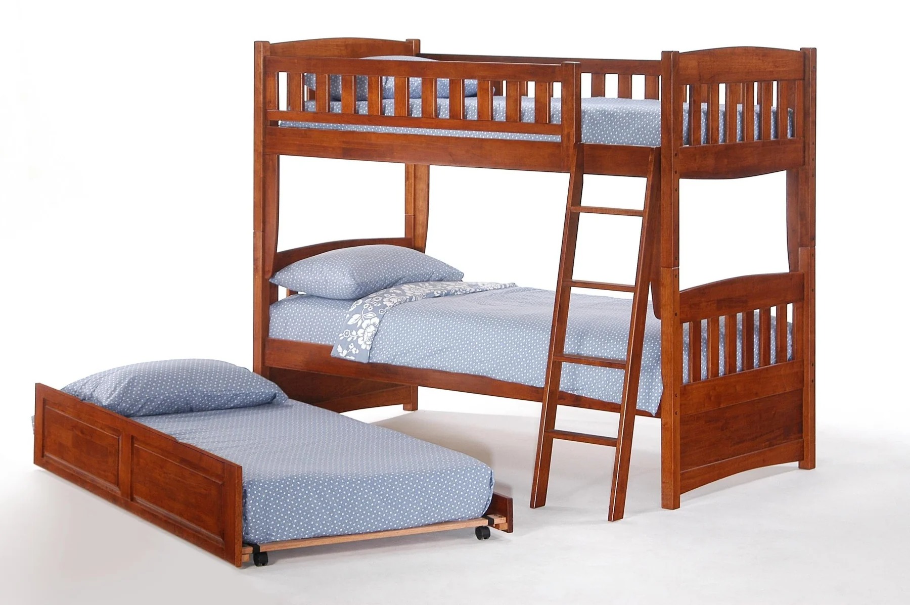 Cinnamon Wood Bunk Bed, Twin/Twin Size
