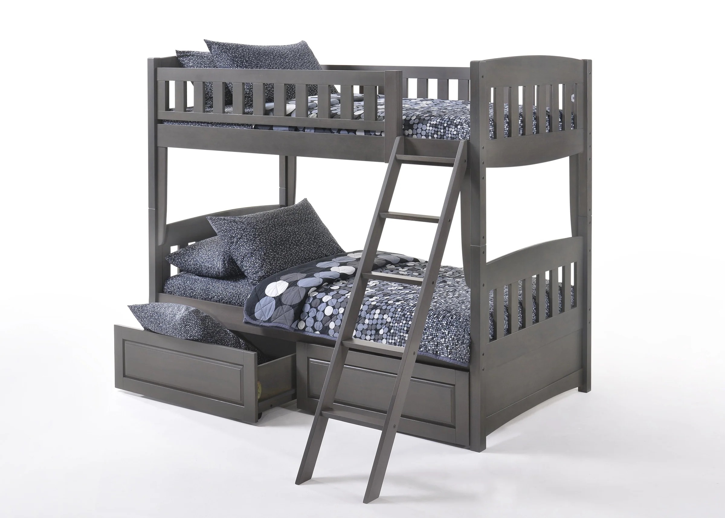 Cinnamon Wood Bunk Bed, Twin/Twin Size