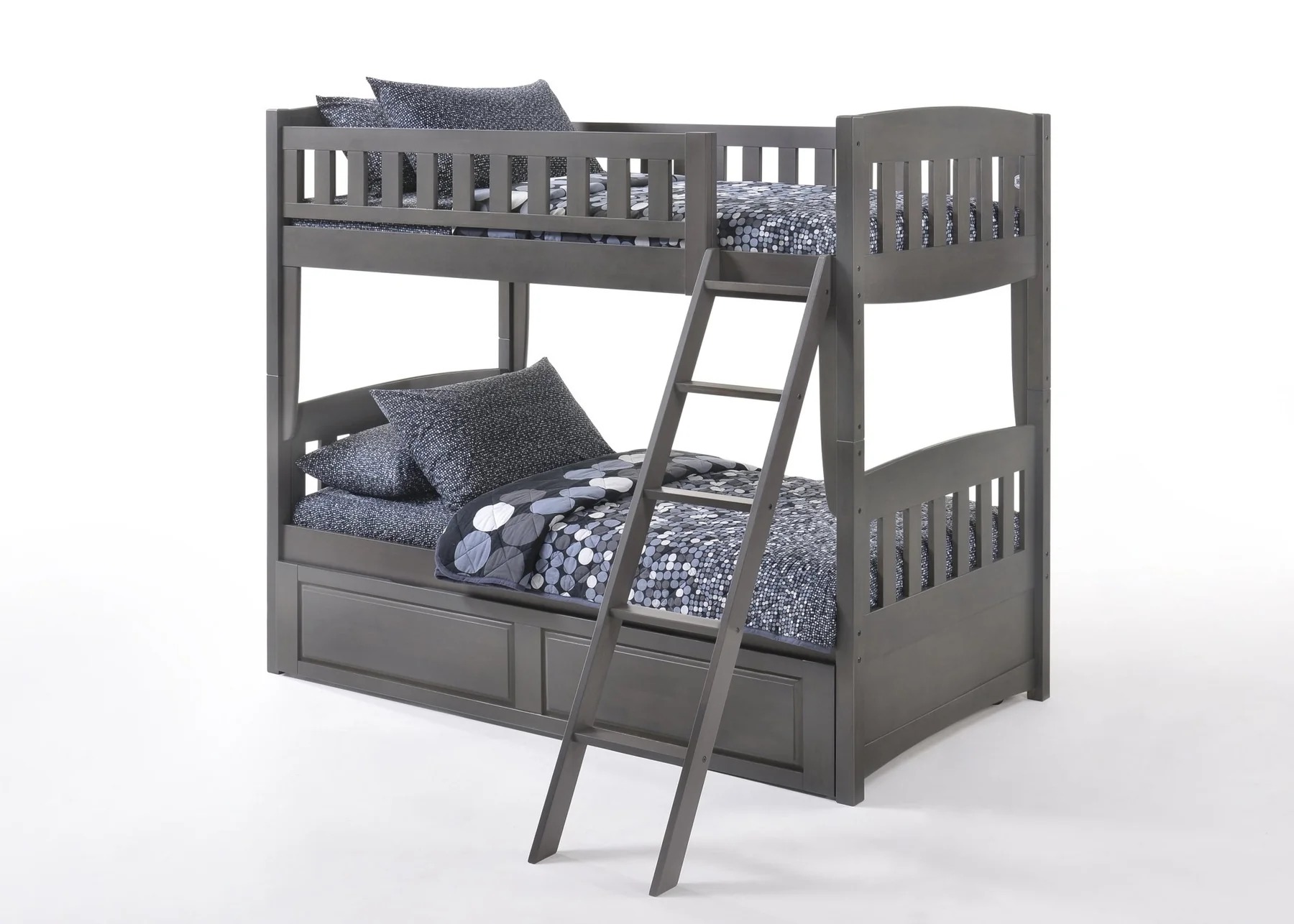 Cinnamon Wood Bunk Bed, Twin/Twin Size