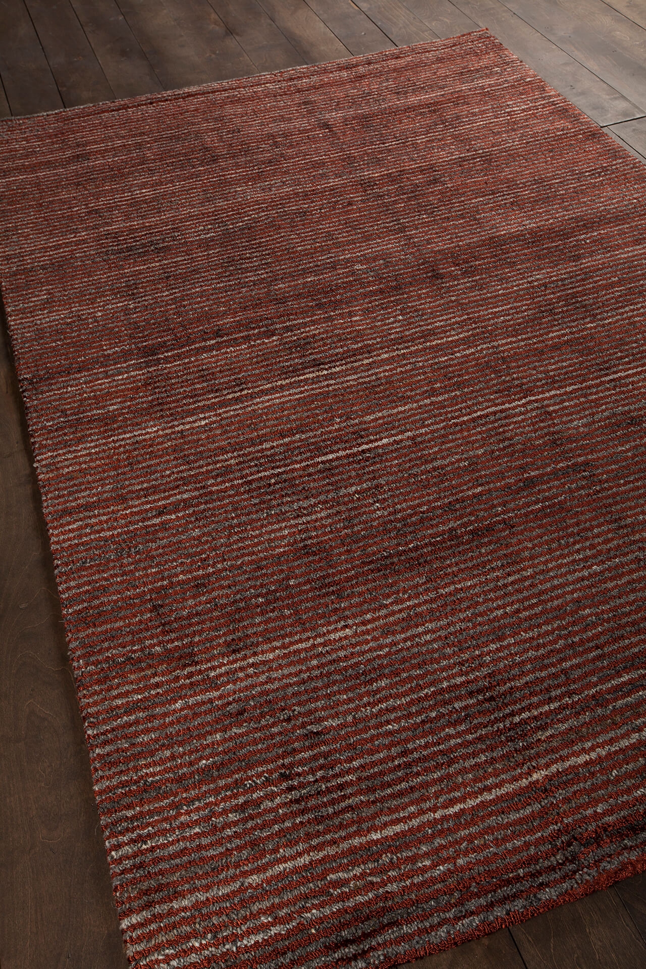 Citizen Wool/Viscose Rectangular Hand-woven Rug, 7'9" x 10'6"
