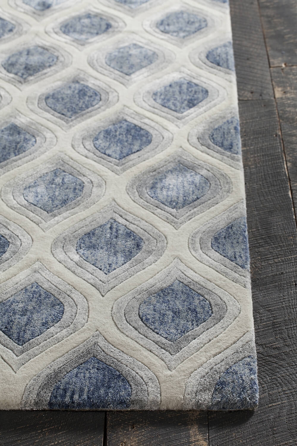 Clara Wool/Art Silk Rectangular Handmade Rug, 9' x 13'