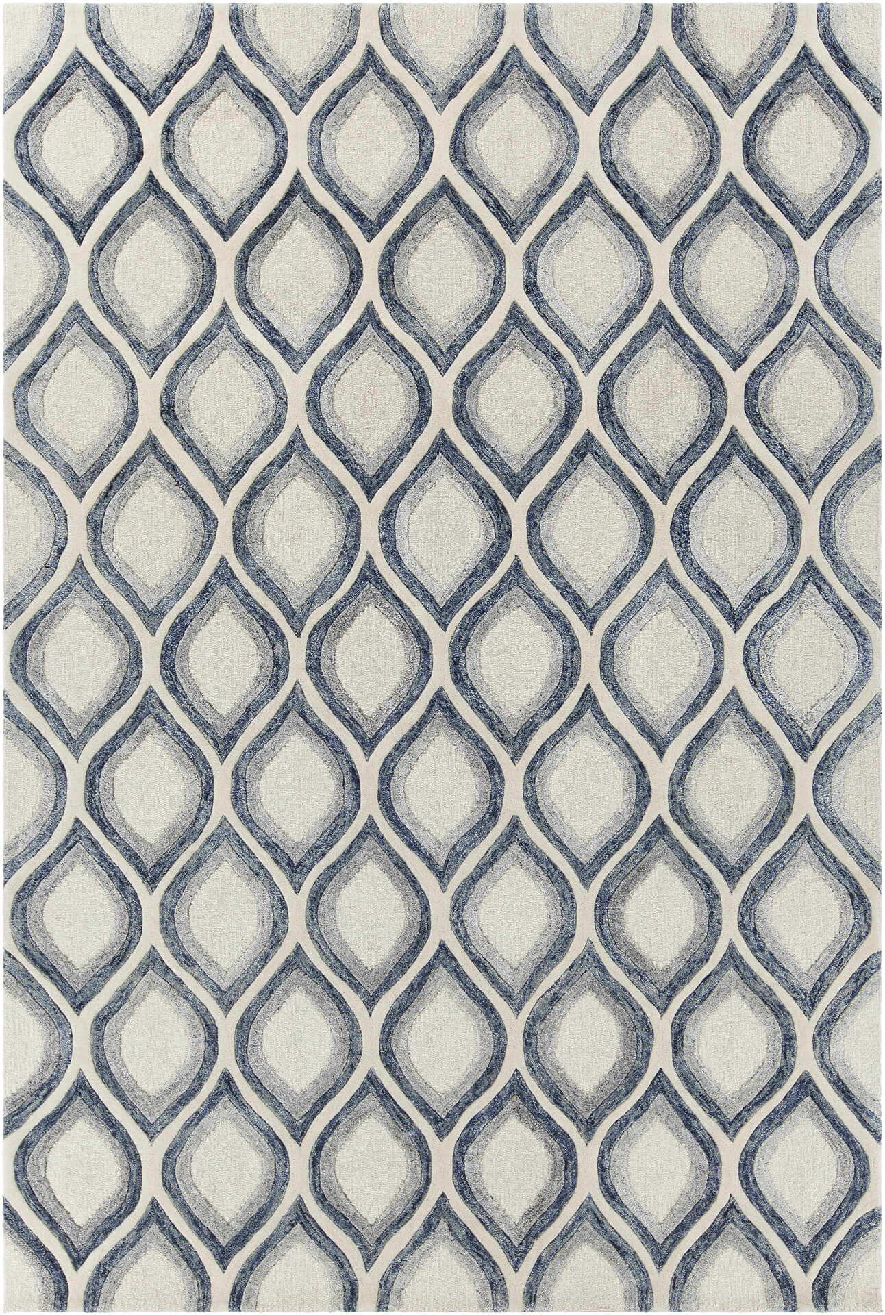 Clara Wool/Art Silk Rectangular Handmade Rug