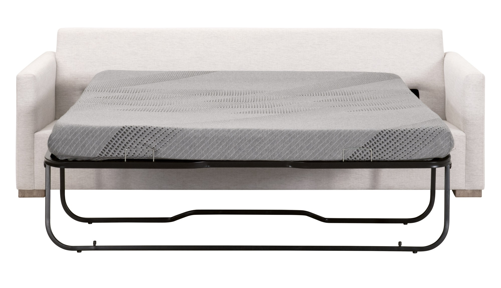 Clara 86" Fabric Slim Arm Queen Sleeper Sofa