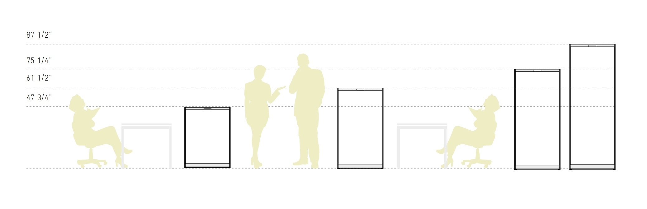 Class 20 Customizable Modular Flexible Storage Bookcase, Single Access