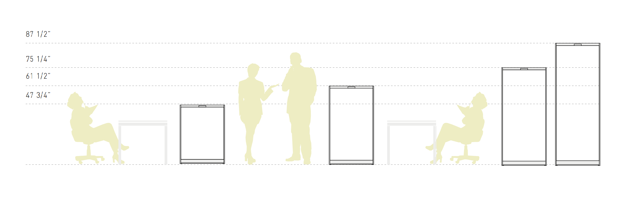Class 20 Customizable Modular Flexible High Storage Bookcase, Single Access