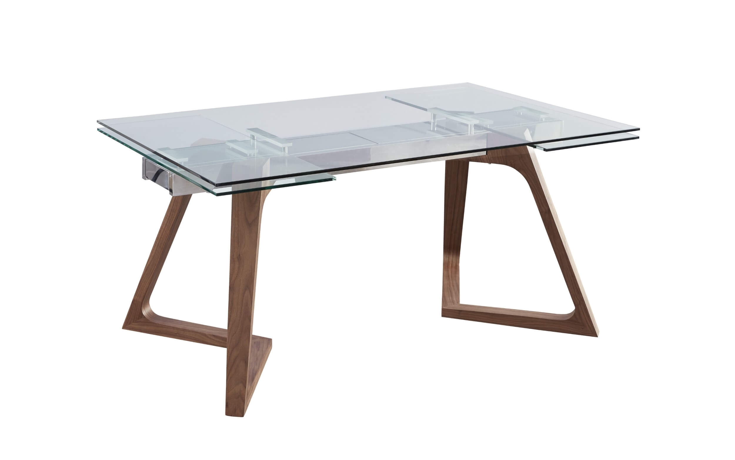 Class Glass Extendable Dining Table
